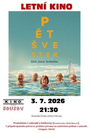 3.7. Letní KINO v zahradě - Pět švestek