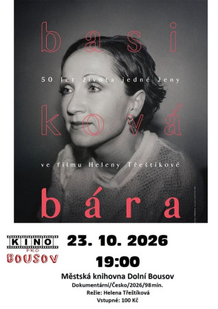 23.10. KINOpátek - Bára Basiková